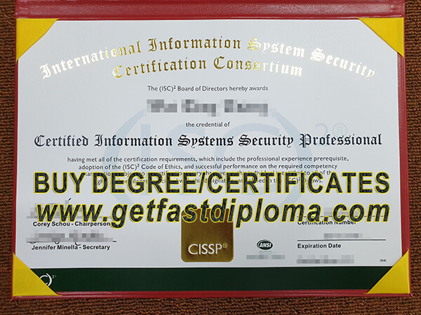 (ISC)² crteificate