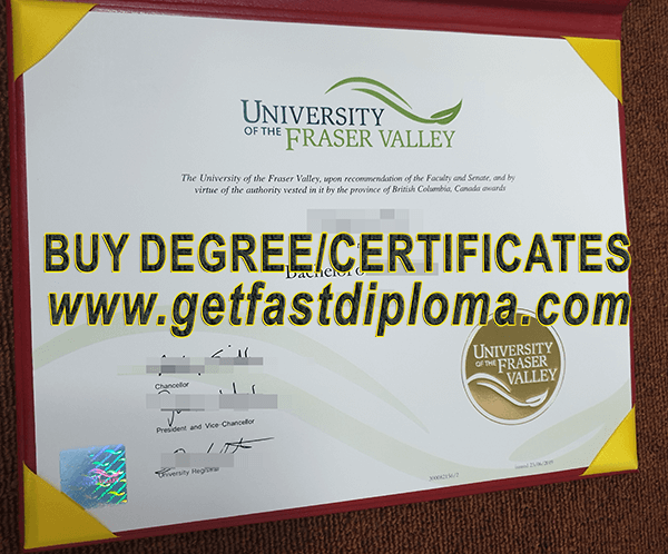University of the Fraser Valley degree