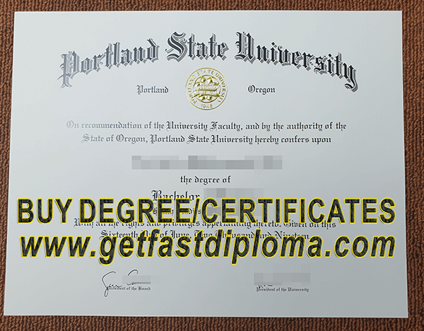 buy fake Portland State University diploma