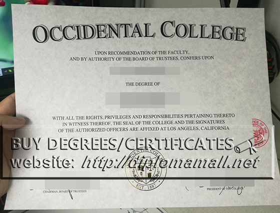 Occidental College diploma certificate, buy fake USA degree Occidental College diploma certificate, buy fake USA degree