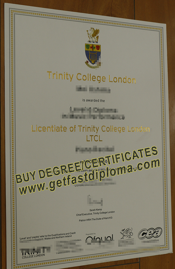 Buy Trinity college London diploma, fake degree