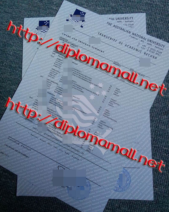 Australian National University (ANU) transcript