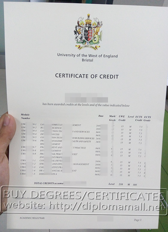 University of the West England transcript University of the West England transcript
