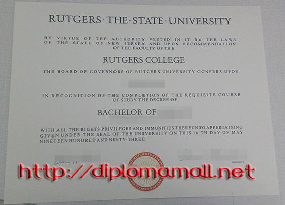 Rutgers University degree Rutgers University degree