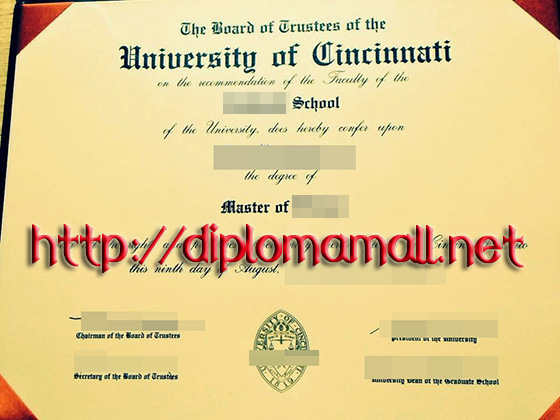 University of Cincinnati diploma