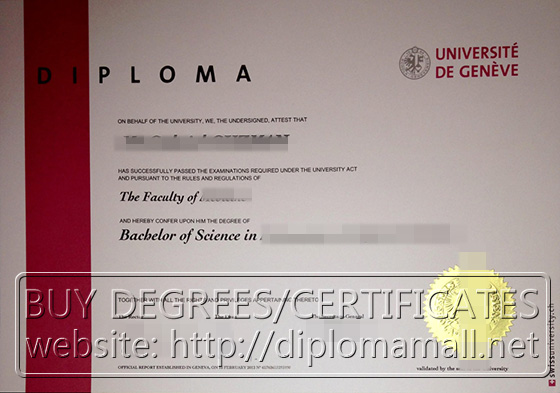 University of Geneve diploma