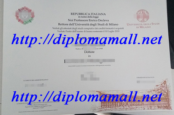 University of Milan degree University of Milan degree