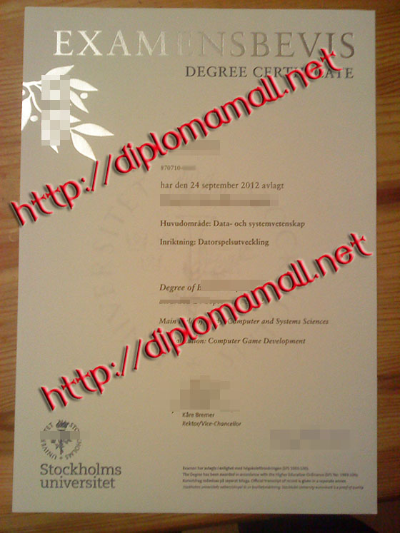 Stockholm University degree Stockholm University degree